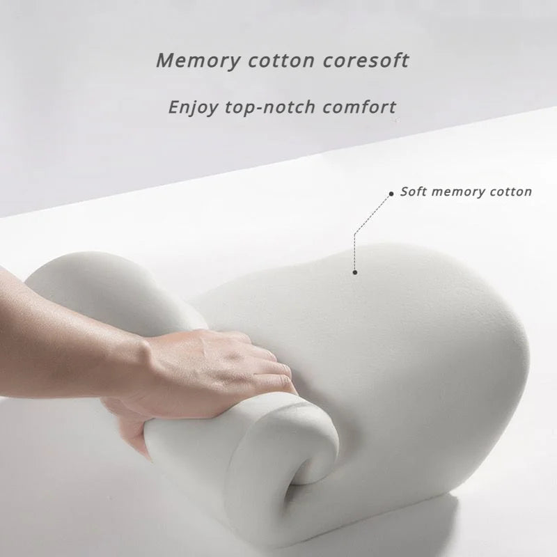 Coussin Lombaire Ergonomique à Mémoire de Forme – Soutien du Dos pour Bureau, Voiture & Maison