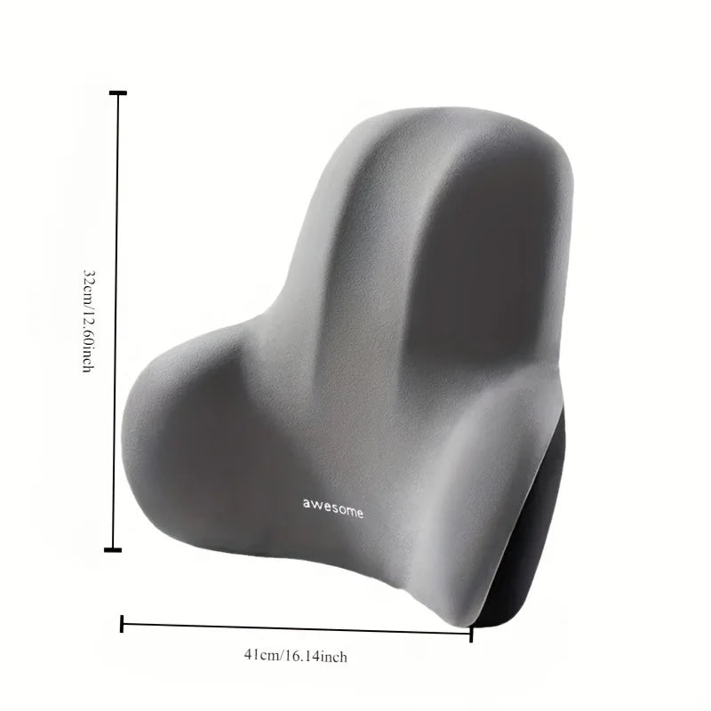 Coussin Lombaire Ergonomique à Mémoire de Forme – Soutien du Dos pour Bureau, Voiture & Maison
